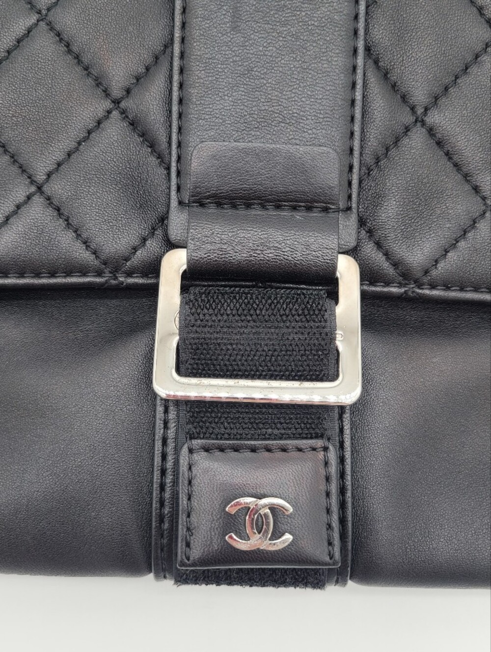Authentic Chanel Quilted Leather Black Clutch - Picture 3 of 9